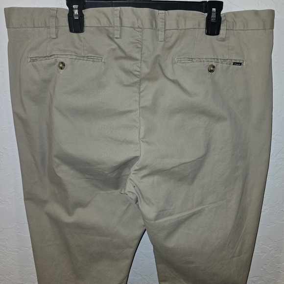 Polo Ralph Lauren Stretch Straight Fit Khaki Beige Work Pants Mens 40x32 - Picture 4 of 9